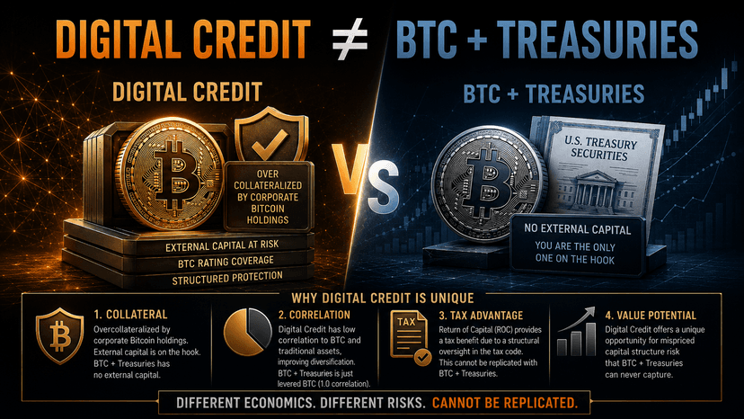 No - Digital Credit Cannot Be Replicated With Bitcoin And Treasuries