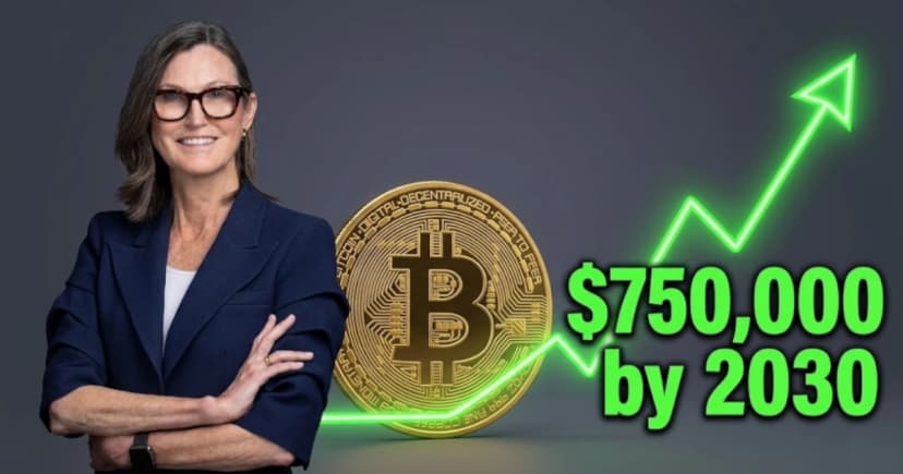 Cathie Wood Just Doubled Down — Bitcoin Could Hit $750,000 By 2030 As Boomers Pass The Torch