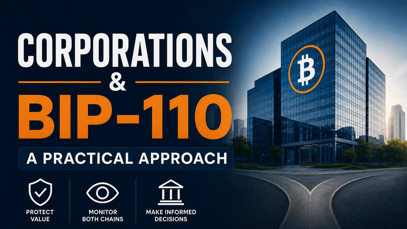 Corporation's Approach To The BIP-110 Soft Fork