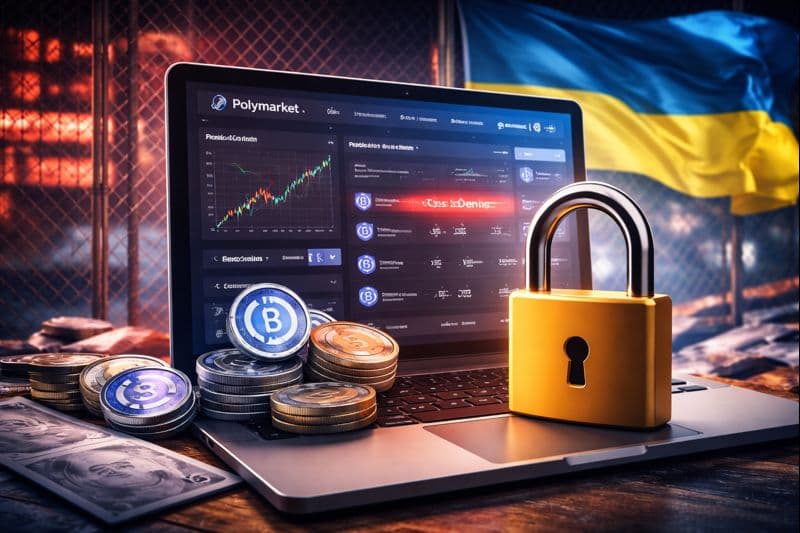 Ukraine blocks Polymarket over unlicensed gambling - CoinJournal