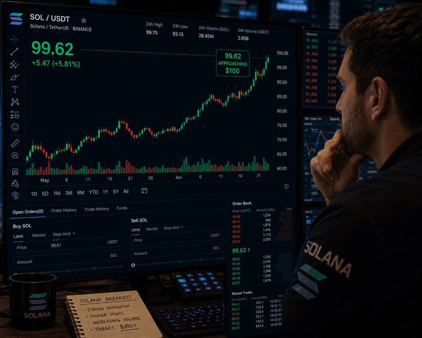 Solana eyes $100 as ETF inflows hit highest level since January