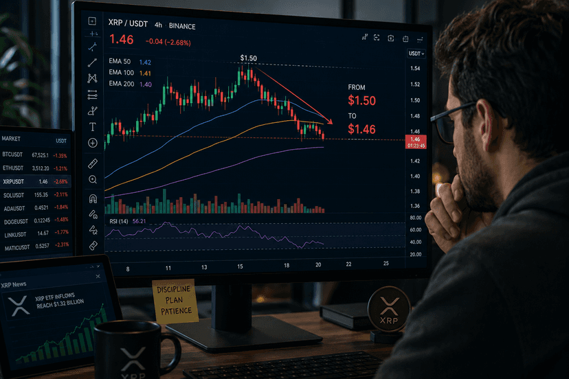 XRP price slips below $1.50 as Middle East tensions shake crypto sentiment