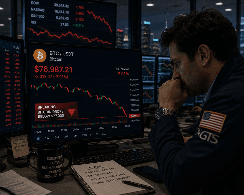 Bitcoin stays around $77K after 200-day moving average rejection