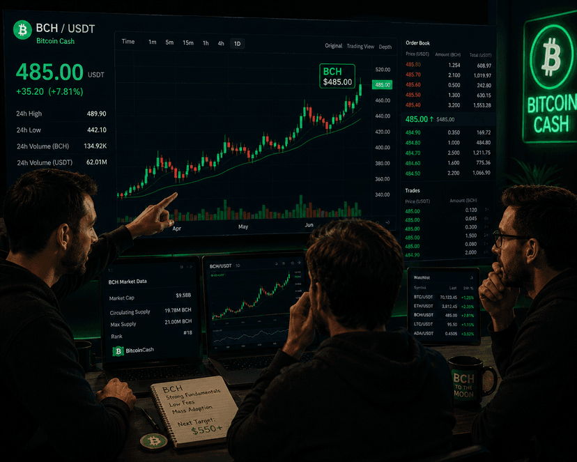 BCH targets breakout above $500 as bullish derivatives sentiment surges