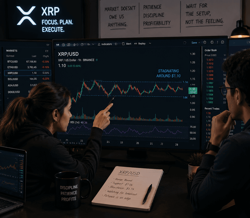 XRP stays around $1.10 as ETF inflows persist