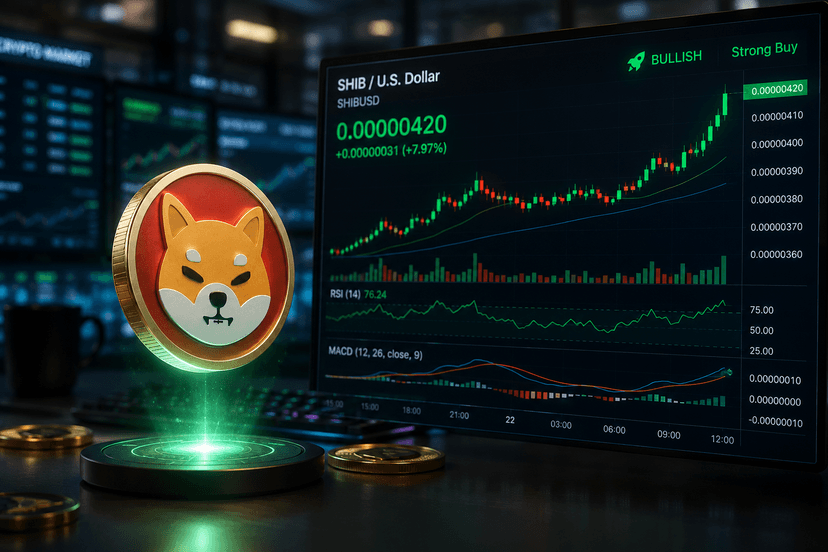 Shiba Inu tops $0.0000042 as exchange outflows and bullish derivatives boost sentiment