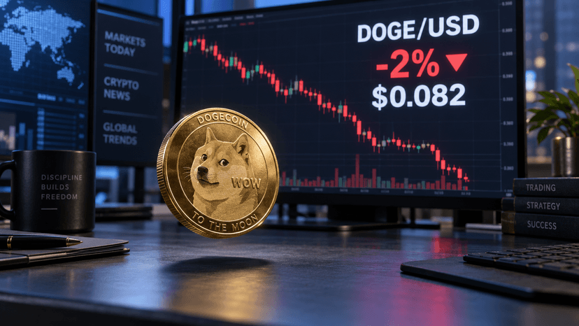 Dogecoin dips below $0.083 as weak ETF demand and bearish positioning limit recovery - CoinJournal