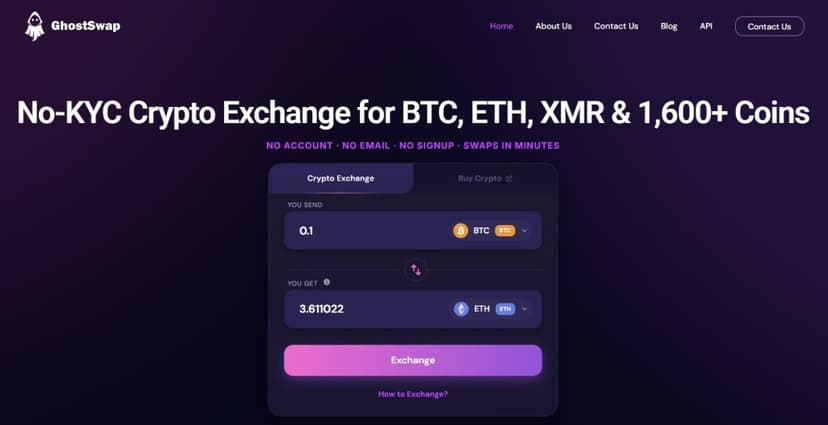No Email, No Account, No KYC: How GhostSwap Swaps 1,600+ Coins in One Step