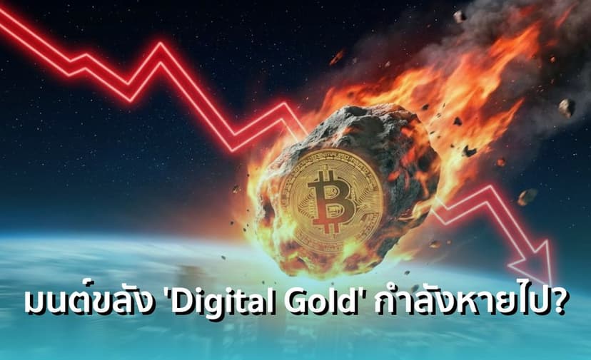 Bitcoin หลุด $88,000 สวนทางทองคำพุ่งนิวไฮ ! หรือมนต์ขลัง 'Digital Gold' กำลังจะหมดไป?