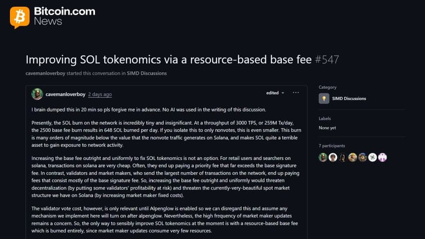 Solana Prepares for a Massive Tokenomics Overhaul to Slash Network Inflation