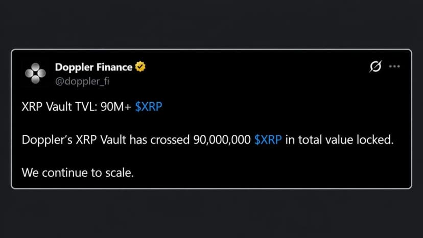 XRP Holders Have Now Parked 90 Million Coins in a Single Yield Vault
