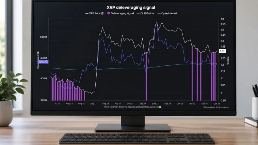 XRP Flashes Signal Seen Before 72% Rally as Binance Leverage Falls