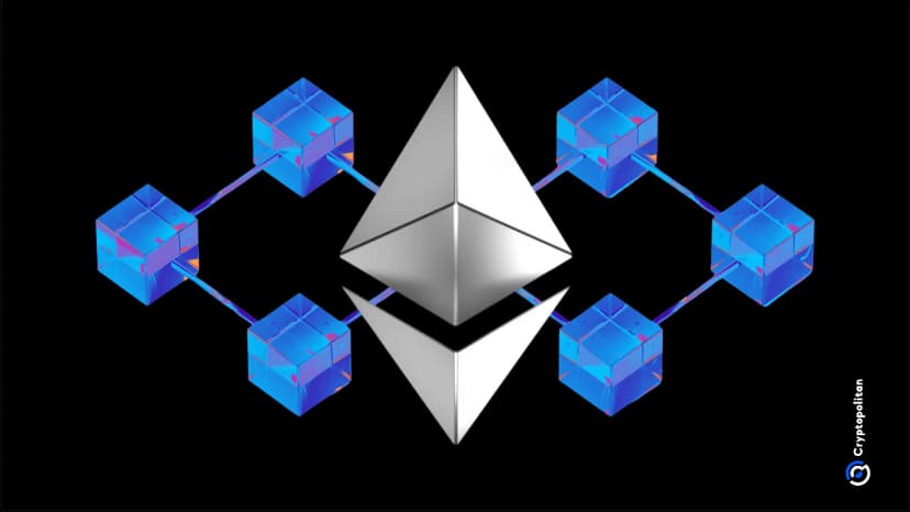 Cryptopolitan显示，在 135 个 Ethereum L2 服务中，超过 80% 的服务每秒用户操作次数低于 1 次。