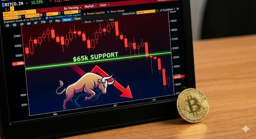 Bitcoin Price Bleeds Lower With $65K Becoming The Battleground