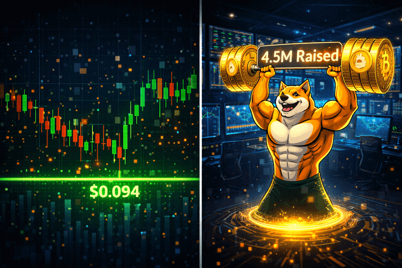 Dogecoin Stabilizes Around $0.094 as Whale Accumulation Soars and $MAXI's Presale Surges