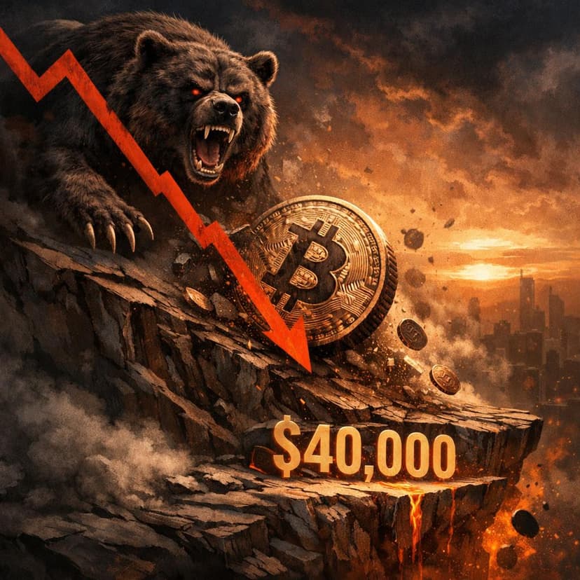 Top Analyst Confirms The Bearish Target: Bitcoin Could Ease Down To $40,000