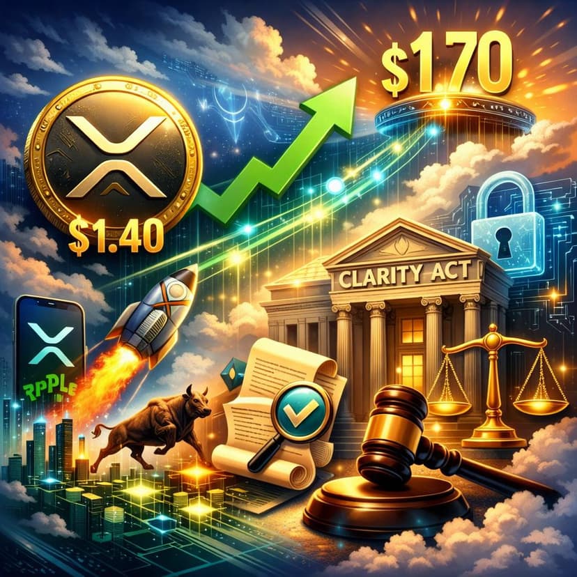 XRP Near $1.40—What Could Spark A Move To $1.70, And How The CLARITY Act Fits In
