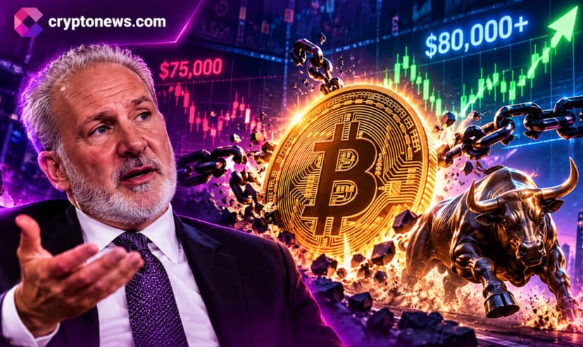 Bitcoin Price Rebounds, Peter Schiff Repeats His Crash Warnings