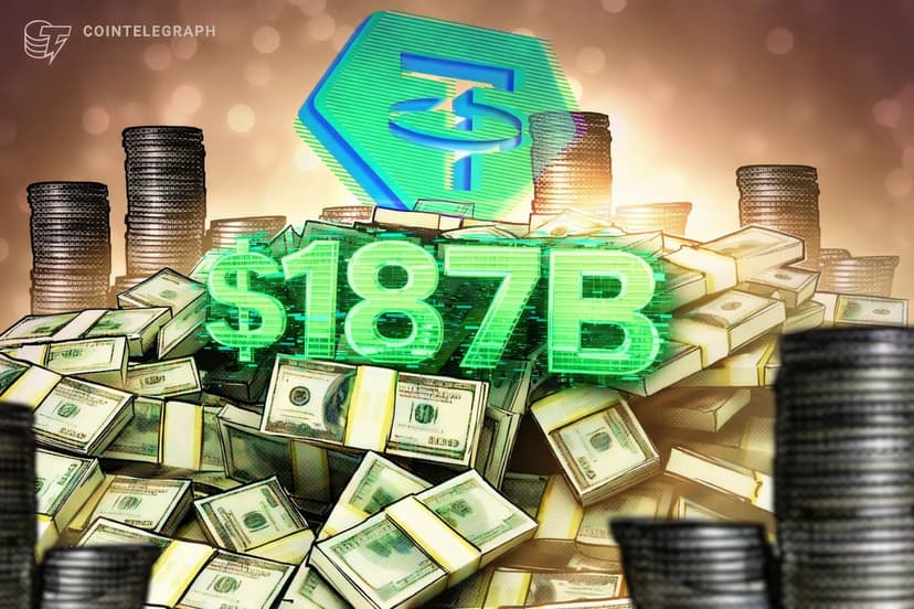 Tether’s USDt Hits $187B in Q4 as Rivals Shrink Amid Crypto Downturn
