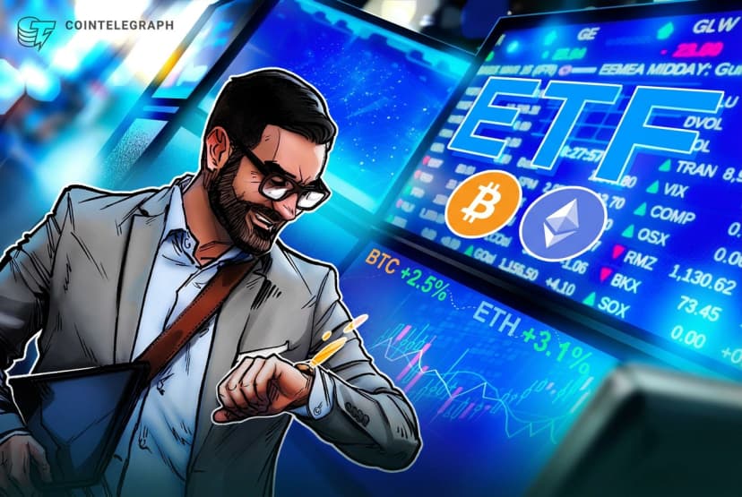 US Crypto ETF Inflows Fall 80% but Extend Multiday Streaks