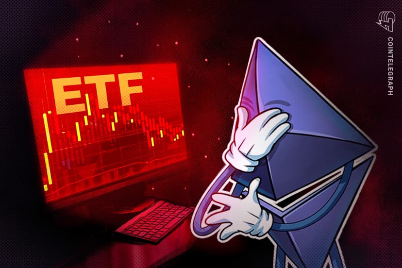 Ether ETF October Outflows Near $1.1B as ETH Price Drops 9.7%