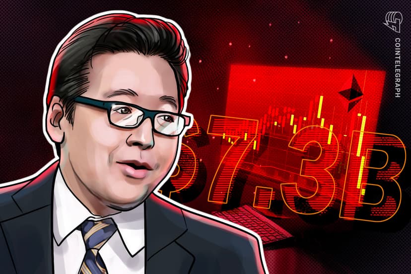 Tom Lee's Ethereum Portfolio Sits on $7.35B Loss as ETH Price Slumps