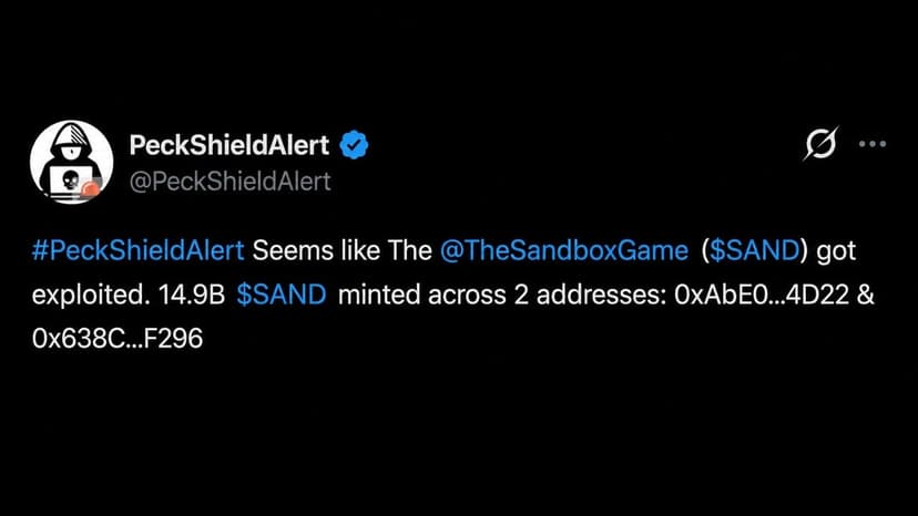 Sandbox Bridge Hack Mints 14.9B SAND While Coinbase Delists Futures