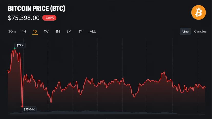 Bitcoin Price Holds $75,500 as Traders Price In Fed Rate Hike