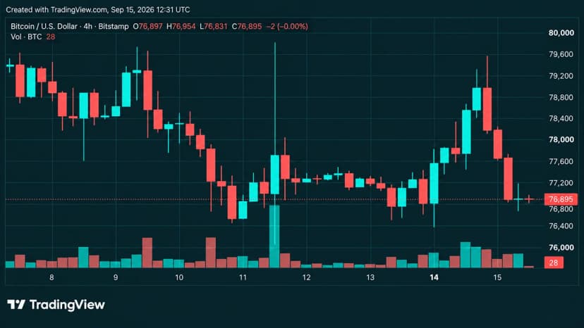 Bitcoin's Price Is Sitting on Support After a Brutal $79K Rejection