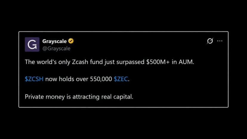 Grayscale's Zcash ETF Tops $500M, but $100M Came From a DCG Affiliate