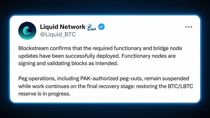 L-BTC Peg-Out Still Shut Down as Blockstream Refuses Hacker Demand