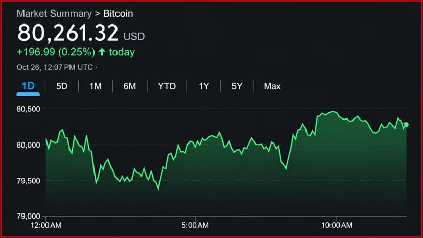 Bitcoin Price Clings to $80K While 9 Moving Averages Favor Bears