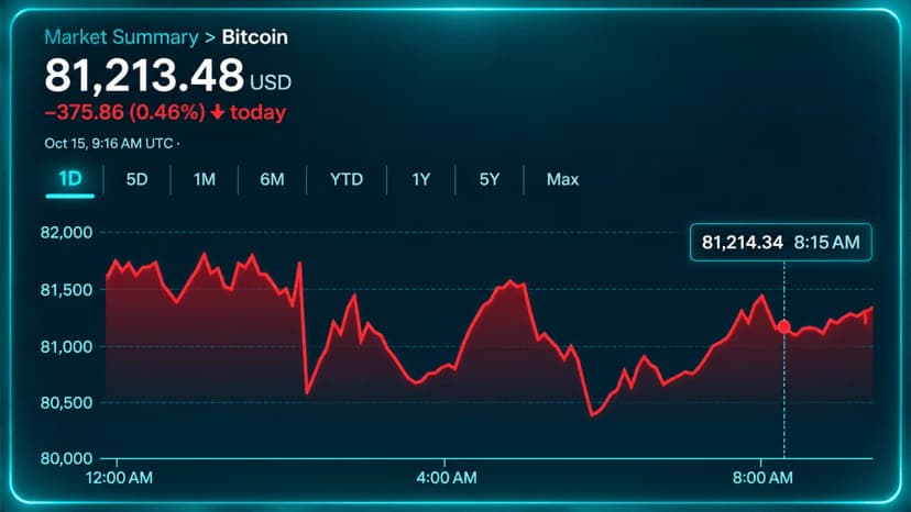 Bitcoin Price Teeters Near $80K as Global Stock Rout Rattles Markets