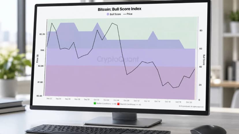 Bitcoin Bull Score Index Drops From 80 to 60 as Momentum Weakens